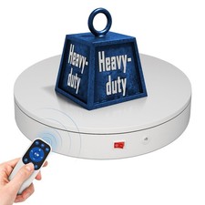 ComXim Remote Motorized Electric Turntable 7.9inch/White/100Lbs Load, White