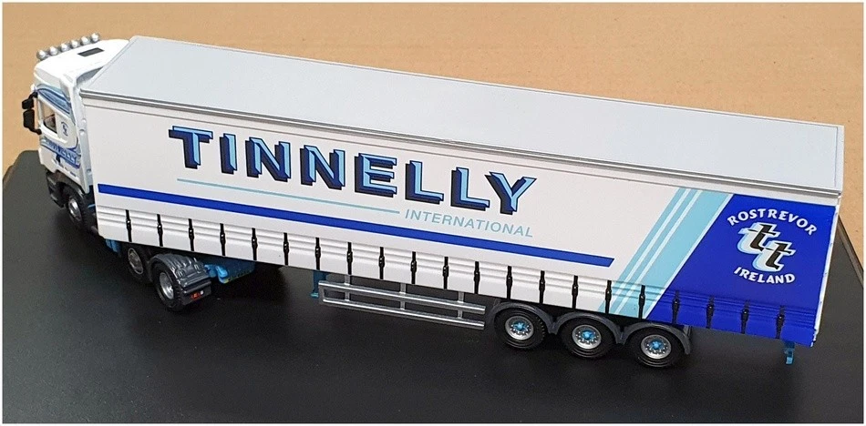 Литой под давлением грузовик и прицеп Scania Tinnelly в масштабе 1:76 Oxford белый/синий - Изображение 3 из 4