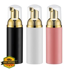 2oz Foam Pump Bottle Dispenser Soap Lash Cleanser Travel 3PCS