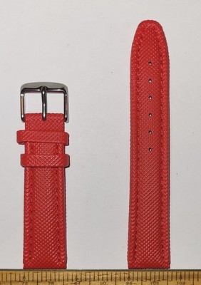 20mm NOS Vintage Watch Strap - Waterproof Synthetic Lizard Grain - Mirror Finish