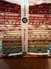 JOY Fat Quarter Bundle + 3/4 YD Laundry Basket Quilts EDYTA SITAR ANDOVER FABRIC