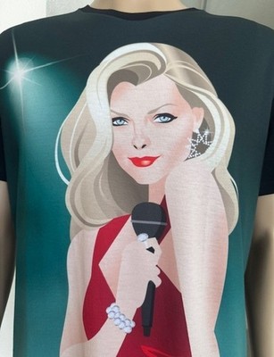 Michelle Pfeiffer Fabulous Baker Boys T Shirt Large Design by Aljandro Mogollo