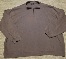 Woolrich 1/4 Zip Pullover Fleece Mock Neck Tan Men's Size 2XL