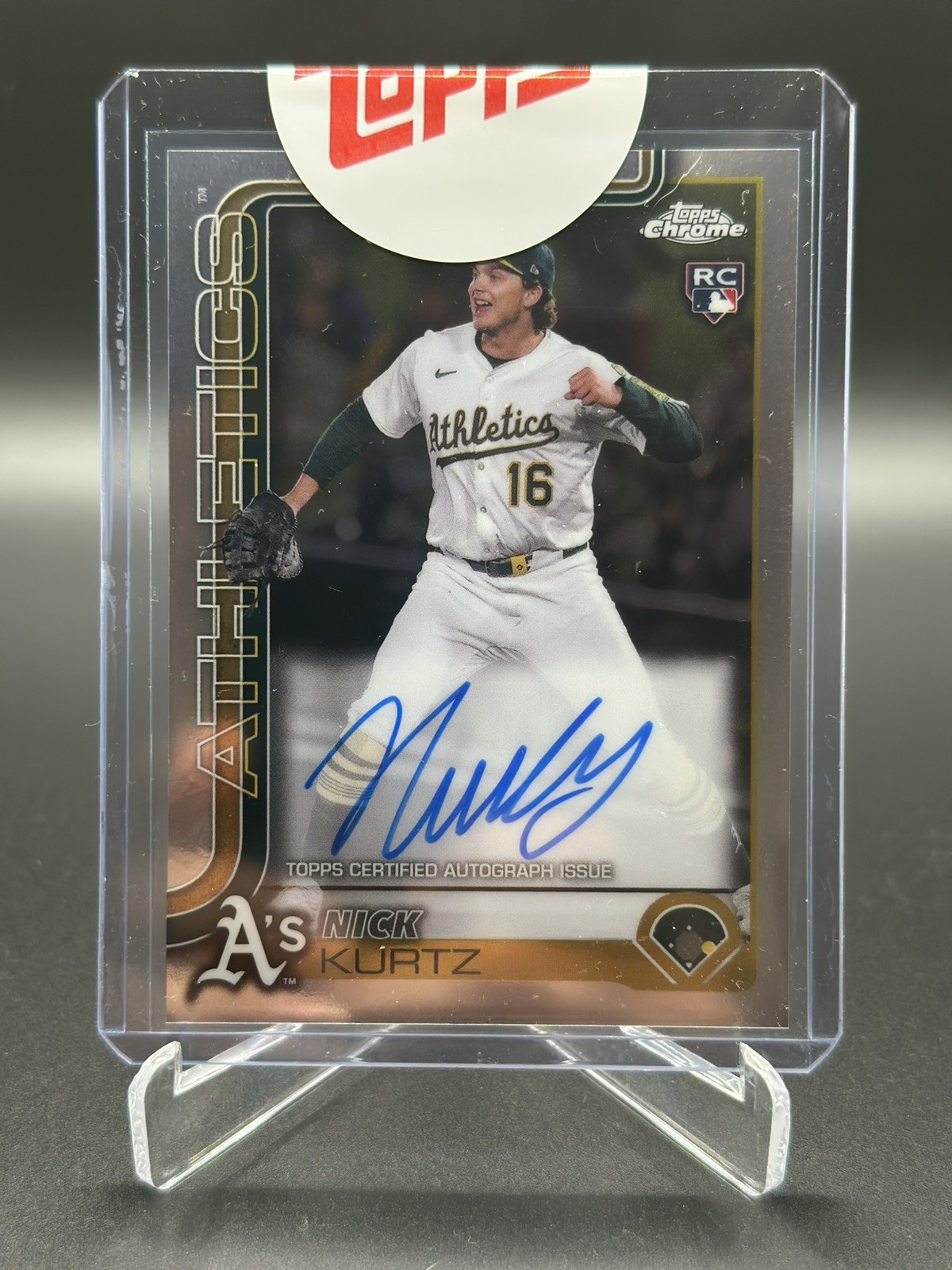 2025 Topps Chrome - Rookie Autographs Nick Kurtz #RA-KU (AU, RC)