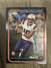 2024 Topps Chrome Drake Maye New England RC Rookie Patriots