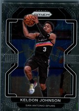 2021-22 Panini Prizm Keldon Johnson #210 San Antonio Spurs NBA Basketball Card