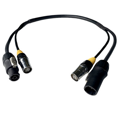 PowerCon Black True1 Ethercon 3*2.5MM^2 Plus Cat5e FTP Combi Combo Hybrid Cable