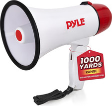 20W Megaphone Bullhorn - 5.4'' X 8.6'' Portable Megaphone, Projection Range 1000