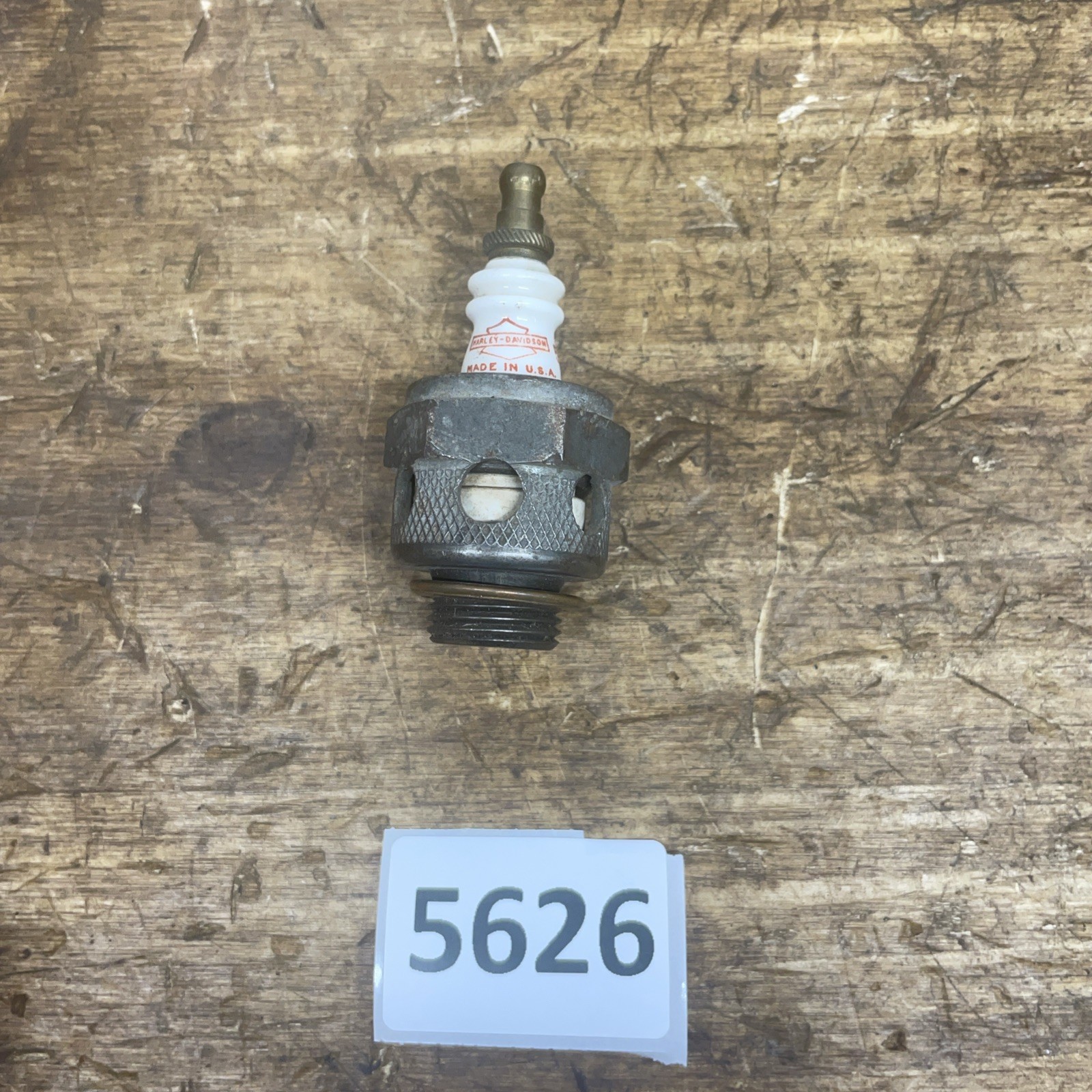 OEM CHAMPION Harley  No.5 Air-Cooled Spark Plug 18mm Knucklehead Flathead