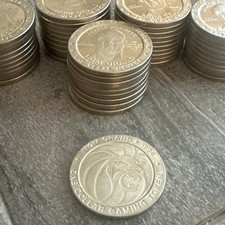 Lot of 50 George Foreman MGM Grand Casino $1 Tokens 1994 Boxing Collectible