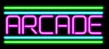 Purple Arcade Neon Light Sign 14"x10" Beer Cave