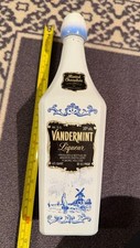 Vintage Vandermint Liqueur Milk Glass Bottle ...