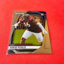 Aeneas Peebles .. ROOKIE .. Virginia Tech / Ravens .. 2025 Prizm DP Card 145