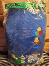 Vintage Paddington Bear Balloon Blanket Sleeper Footed Pajama Light Blue Size 5