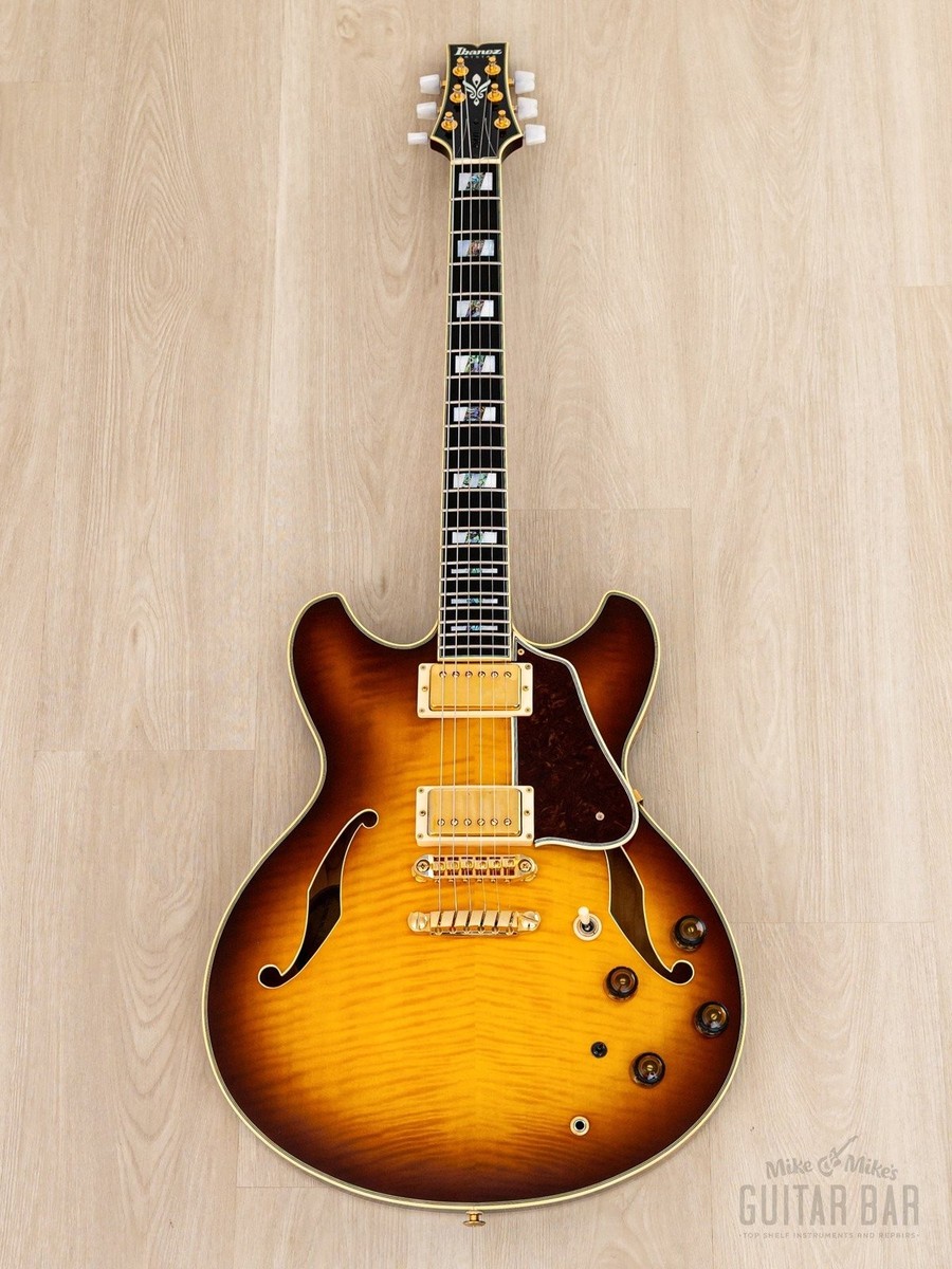 美品【トランスギター】IBANEZ AEG24-Ⅱ 単板、美しい虎目（値下げ中 