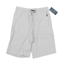 Polo Ralph Lauren Men's Grey Solid Knit Sleep Shorts
