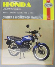 Haynes Workshop Manual 732 Classic Honda CB250RS RS-A RSD-C SOHC 1980 to 1984