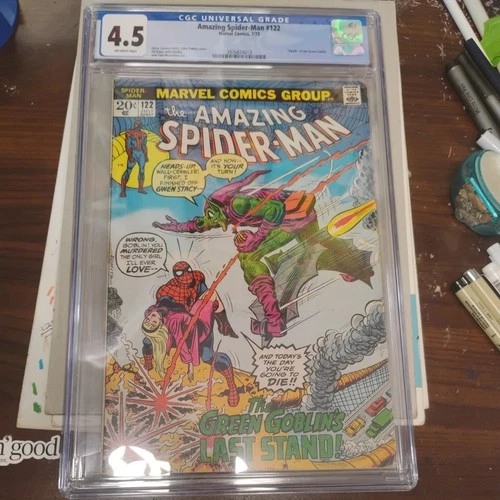 AMAZING SPIDER-MAN #122 CGC 4.5 DEATH GREEN GOBLIN JOHN ROMITA