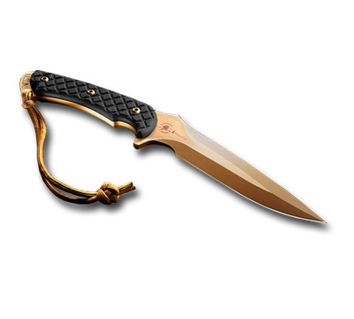 Spartan Blades Ares Fixed Blade SB1DEBKKYTN Black Micarta Dark Earth Steel Knife