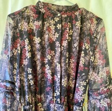 Lauren Ralph Lauren Floral Long Sleeve Peasant Dress, Size 4, NWT, Cottagecore