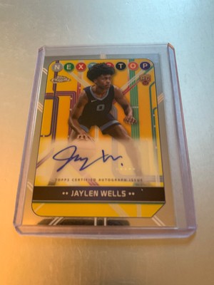 Jaylen Wells 24-25 Topps Chrome Next Stop Certified Rookie Auto