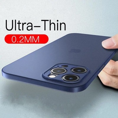 Ultradünne Matte Hülle für iPhone 14 15 16 17 Pro Max 13 12 11 Stoßfest Cover