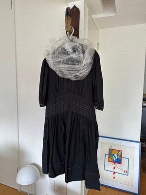 Simone Rocha UK6 Black Long Flare Dress Spring/Summer