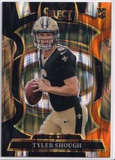 2025 Panini Select Tyler Shough Black & Orange Shock Prizm (RC) #41 Concourse