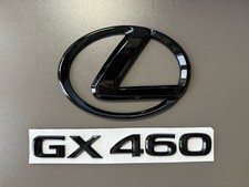 Gloss Black Emblem Logo Trunk Badge Fits 2010 To 2023 Lexus Gx460 Lettering