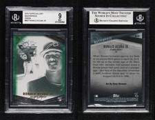 2018 Topps Gallery Masterpiece Green /250 Ronald Acuna Jr BGS 9 MINT Rookie RC
