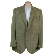 LAUREN RALPH LAUREN Mens 44L Sand Corduroy Lined Single-breasted 2-button Blazer