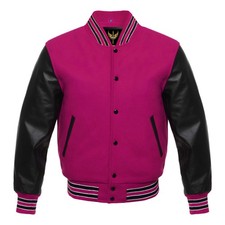 Men's Retro University College Unisex Premium Wool Varsity Letterman Jacket