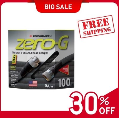 Zero-G Teknor Apex 5/8-in x 100-ft Premium -Duty Kink Free Woven Gray Hose