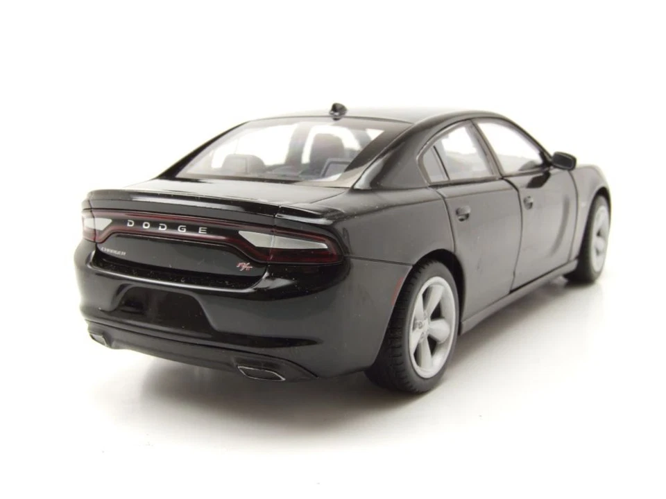 Dodge Charger R/T 2016 Nero Modellino 1:24 Welly - Immagine 2 di 4