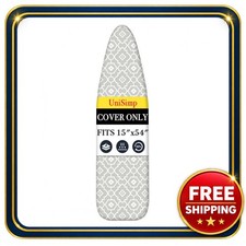 Ironing Board Cover and Pad 15x54 Geometric Cotton Fit Standard Size