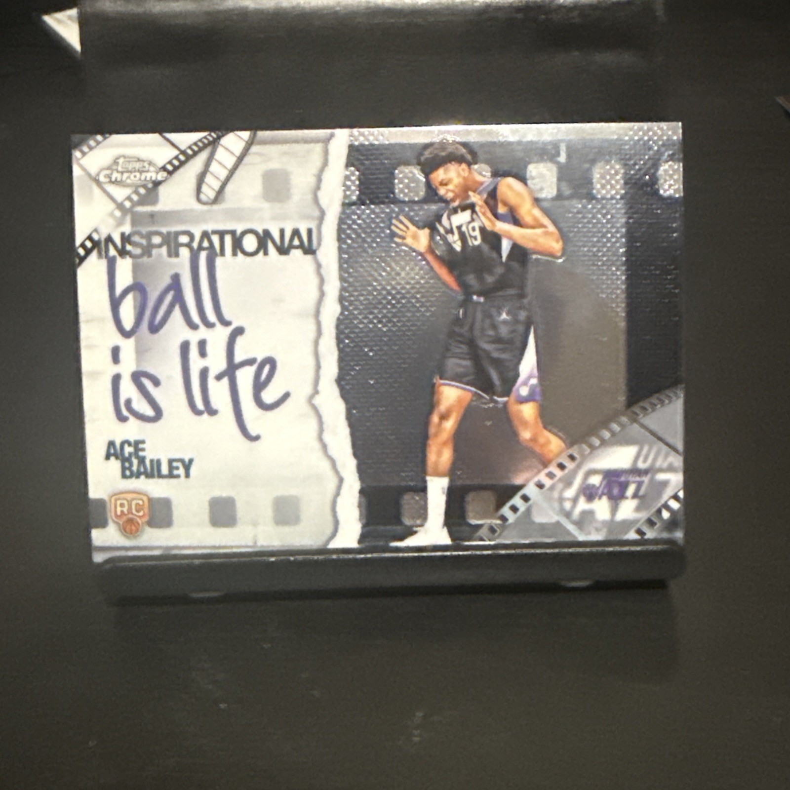 Ace Bailey 2025-26 Topps Chrome Basketball Inspirational Ball Is Life Jazz RC