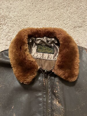Vintage 40s 50s A. PRITZKER & SONS USN FLIGHT JACKET 55J14 G Vintage 40s 50s A. PRITZKER & SONS USN FLIGHT JACKET 55J14 G