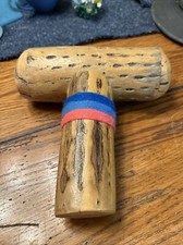 Vintage Rain Stick Instrument Percussion Shaker Wooden Traditional Folk
