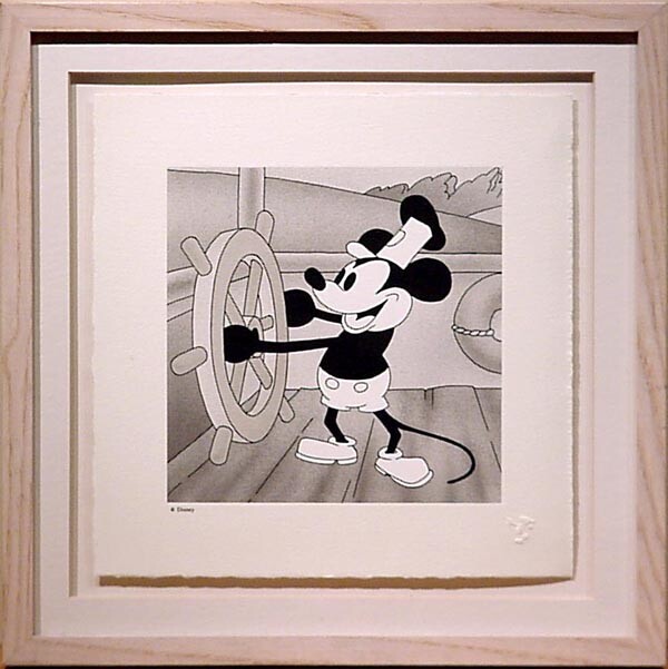 Walt Disney Treasures Steamboat Willie Mickey Mouse RARE etching