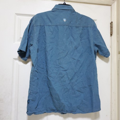 Kuhl Hemd Herren Large grün Leinenmischung Wanderweg Outdoor Aktiv Natur Walk - Bild 10 von 17