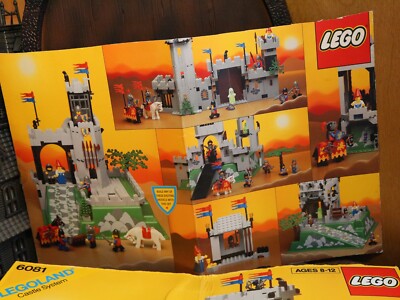 LEGO Castle: King's Mountain Fortress (6081) Box lid and back of
