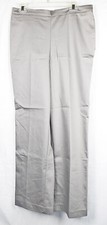 NEW NWT Alfred Dunner Classic Fit Gray Stretch Cotton Sateen Pull-On Pants 12