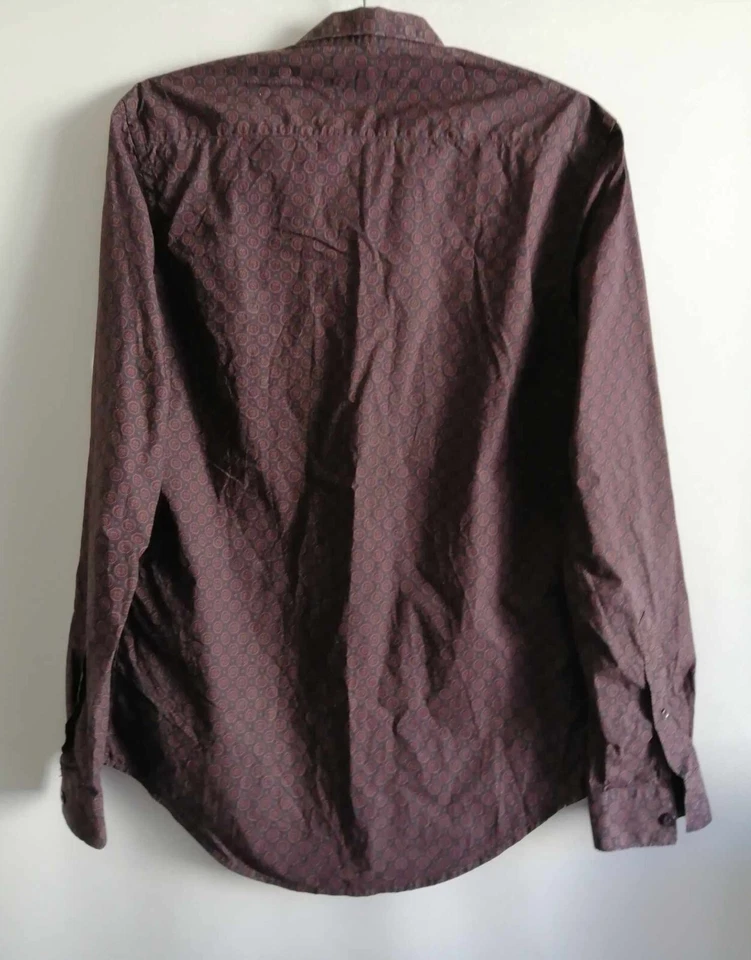 Chemise violette coton slim fit T38 Zara (4503042) - Photo 2/4