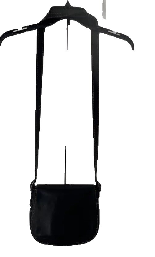 COACH 1941 Saddle SD-20115 Glove Tanned Black Leather Crossbody