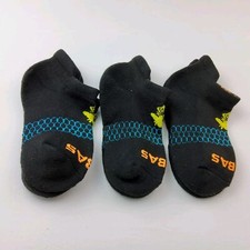 Bombas Unisex Youth Ankle Socks Lot Of 3 Black Size XS