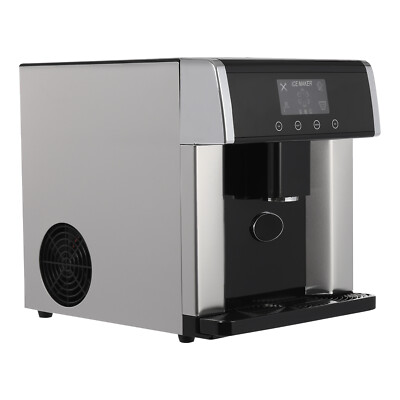 2in1 Self Dispensing Countertop Nugget Ice Maker Cold Water Making Machine