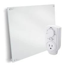 Wall Mount Space Heater Panel - 250 Watt Splashproof Convection Heater EconoHome