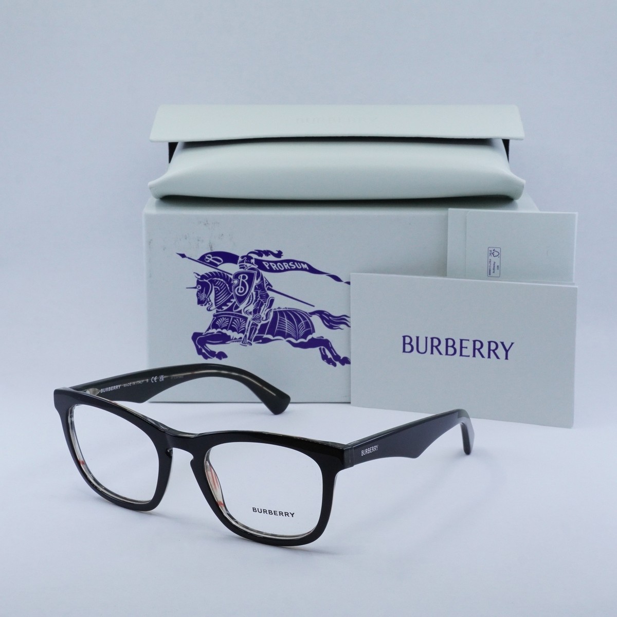 BURBERRY BE2417 4121 Top Black On Vintage Check 53mm  display picture 2
