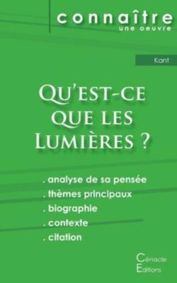 Fiche De Lecture Qu'est-Ce Que Les Lumi?Res ? De Emmanuel Kant (Analyse Phi...