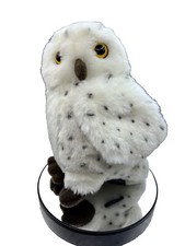 FAO Schwarz White Spotted Owl Plush Toy Realistic Wildlife Animal 9" HP Owl